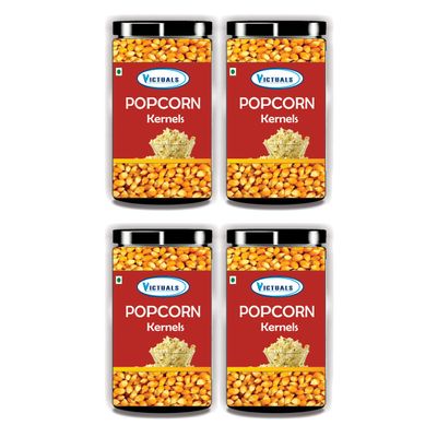 Victuals Popcorn Kernels (1200gm, Pack of 4) V1200BT