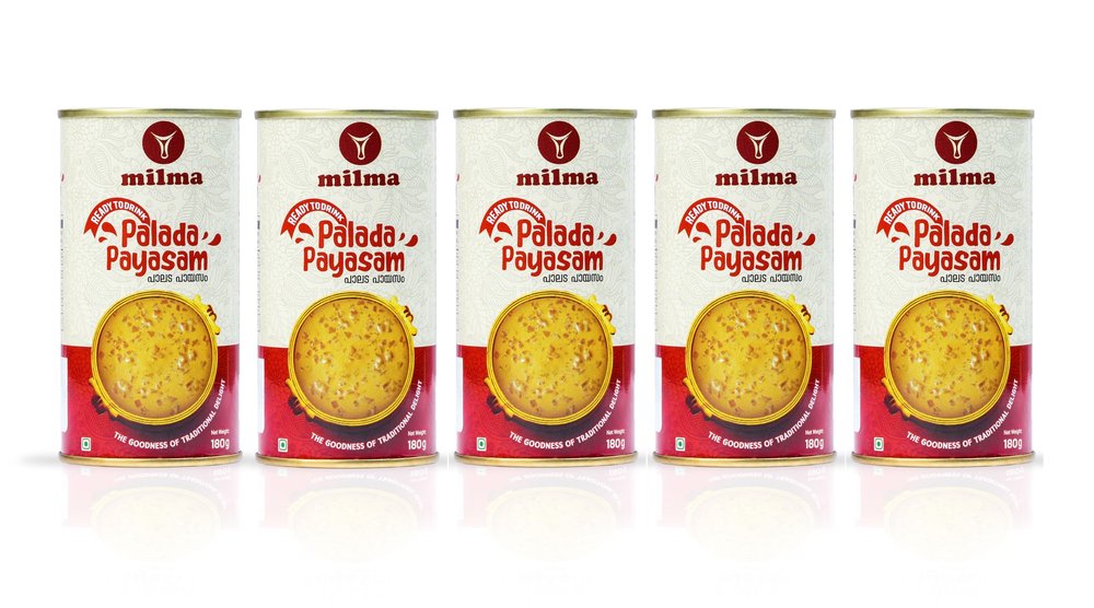 Milma Palada Payasam, 900g (Pack of 5, 180g Cans) | Ready to Drink Kerala Rice Kheer | Instant Dessert for Onam Sadya