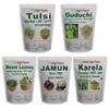 Iagrifarm Pack of 5 Tulsi/Giloy (Guduchi) / Jamun/Neem/Karela Powder / 100 g Each/Combo Pack view 1