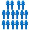 12 Pair Ear Plugs Soft Silica Noise Reduction for Sleeping Meditation Swimming Adult Kids Reusable for Travel Air Plugs For Noise Blocking/Cancellation - Blue view 1