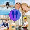 12 Pair Ear Plugs Soft Silica Noise Reduction for Sleeping Meditation Swimming Adult Kids Reusable for Travel Air Plugs For Noise Blocking/Cancellation - Blue view 3