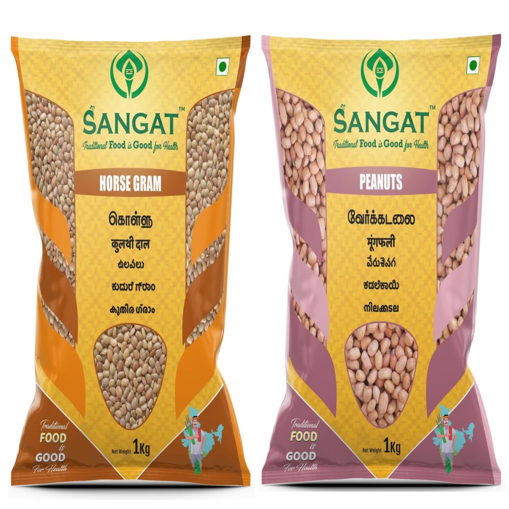 SANGAT Horsegram with Peanuts Each 1Kg pack