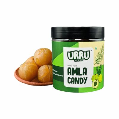 URRU Dry Sweet Amla Candy 500 Gm | Low Processed Amla | Natural | Rich In Vitamin C | No Artificial Chemicals Or Preservatives