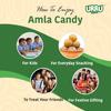 URRU Dry Sweet Amla Candy 500 Gm | Low Processed Amla | Natural | Rich In Vitamin C | No Artificial Chemicals Or Preservatives view 3