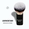 Forest Hill Premium Lincoln Shaving Brush For Men, Super Soft Bristles & Ergonomic Design, Compact & Easy Grip, Ideal For Personal & Professional Salon (Black & White) view 3