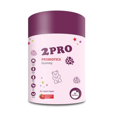 Aesthetic Probiotics Supplements Gummies For Skin & Hair Health Men Women | No Added Sugar | Strawberry Flavour