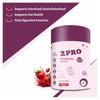 Aesthetic Probiotics Supplements Gummies For Skin & Hair Health Men Women | No Added Sugar | Strawberry Flavour view 2