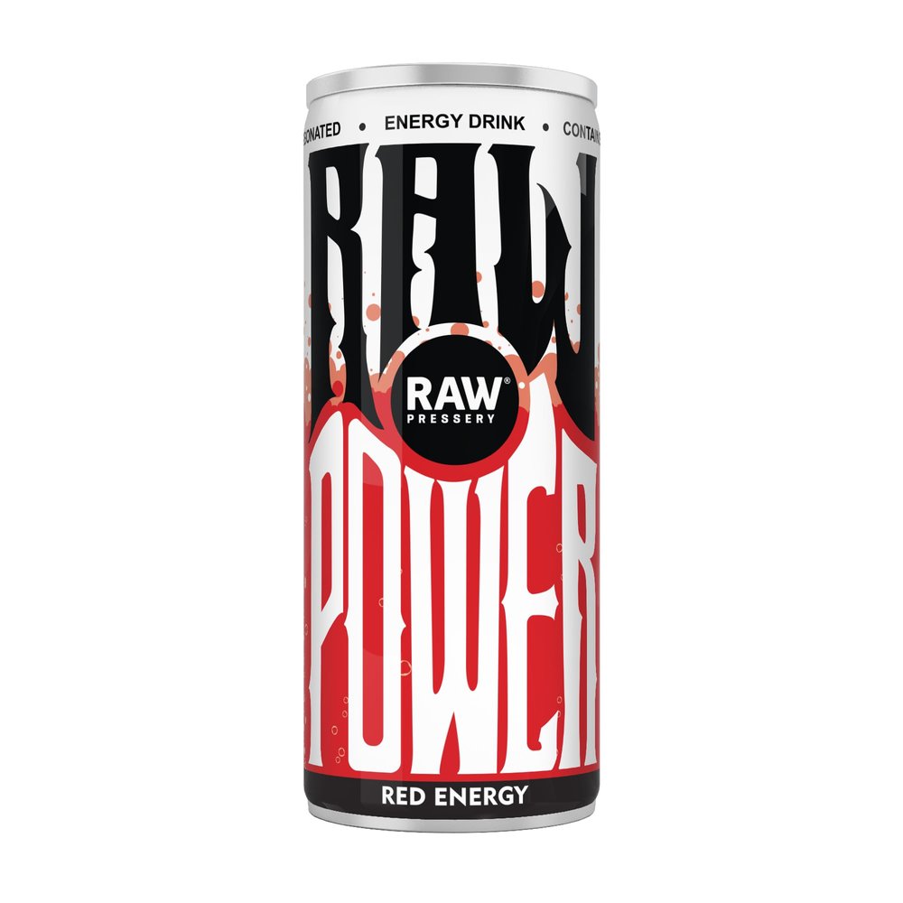 RAW PRESSERY Power Energy drink-Red Energy 250 Ml(Pack of 6),Original Flavor