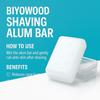 BIYOWOOD Alum Stone (Fitkari) 100g | Natural Phitkari for Skin Tightening, Glowing Skin & Aftershave Care | Pure Alum Bar for Face, Acne, Razor Bumps & Pore Cleansing | Traditional Ayurvedic Remedy view 3