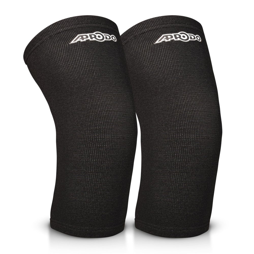 Knee Braces for Knee Pain and Support, 2 Pack, Compression Sleeves for Meniscus Tear, Running, Weightlifting, Workout, ACL, Arthritis, Joint Pain Relief (Black, Large)