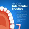 STIM Interdental Angular Brush For Wide Gaps|ISO 3-10's|Smooth Cleaning Between Teeth|Dentist Recommended|Made In India|Blue|10 Manual Brushes For Adults|Pack Of 1 view 4