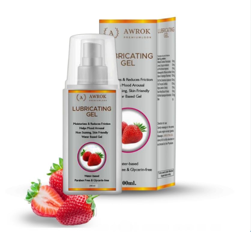 Organic Water-Based Lubricant Gel for Privacy-Fertility Friendly for Men - 200ML