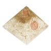 Natural Clear Quartz Pyramid - Original Certified Clear Crystal Pyramid for Peace, Positivity, Focus, Concentration, Emotional Stability, and Crown Chakra Healing view 1