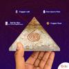 Natural Clear Quartz Pyramid - Original Certified Clear Crystal Pyramid for Peace, Positivity, Focus, Concentration, Emotional Stability, and Crown Chakra Healing view 2