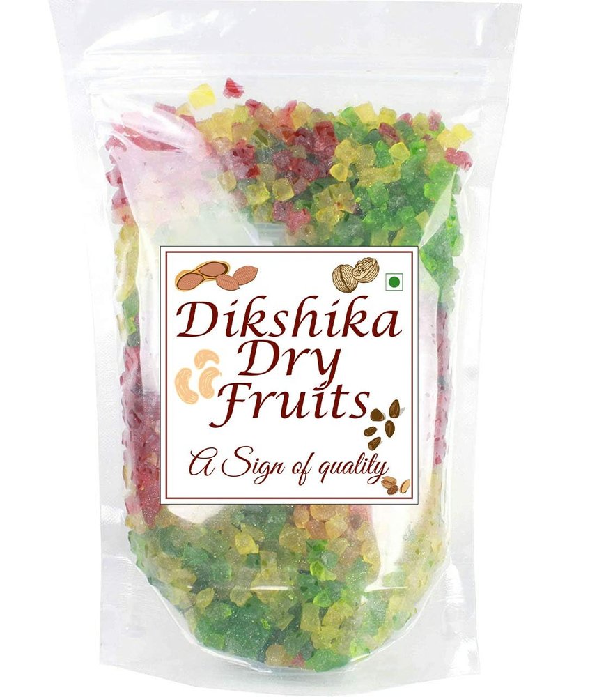 Dikshika Dry Fruits Mix Tutti Frutti Cherries Fresh Fruits 500 gm | Tutti Frutti for Cake | Sweet Toppings Cherries/Cherry For Cakes & Cookies Decoration