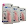 STIM Interdental Angular Iso 0-3'S For Tight Gaps,Dentist Recommended,Easy Cleaning Between Teeth,Made In India (Pink,9 Brushes,Pack Of 3,Manual,Adults) view 1