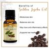 ANCIENT HEALER Golden Jojoba Oil | Natural & Organic Scent Oil for Skin, Face, Hair, Aromatherapy, and Candle Making | Pure Oil for Skincare and Relaxation - 60 ml view 2