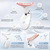 Elite Healthcare Face and Neck Beauty Device, Multifunctional Facial Skin Care Tool, 7 Color Led Face Neck Massager for Skin Care Routine at Home Skin Groomer view 3