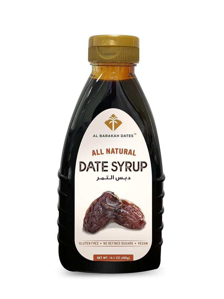 Al Barakah Premium Date Syrup 400 G No Preservatives | Vegan | Plant-Based | Non-GMO | Khajur | Khajoor | Healthy Sweetener | Natural Sweetness | Nutrient-Rich |