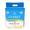 Claret Kitchen Towel Tissue Paper Roll Napkin | Soft & Highly Absorbent | 2 Ply | 60 Pulls Each Roll | Pack of 4 Roll | 60X4 Total 240 Pulls | Ideal For Cleaning Kitchen Accesssories Microwave & OTG view 1