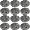 12 Piece Stainless Steel Scrubber (20gm per Piece) for Dishes, Pots, Pans, and Ovens. Easy Cleaning Scrubber for Tough Kitchen Utensils Cleaning. view 2