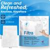 FILTRA Ultra Thick Body Wipes | Adult Wipes | Bed Bath | Bathing Wipes Pre-Moistened | Re-Sealable Zip Lock | Shower Replacement | (10 count (Pack of 4)) view 2