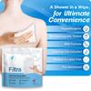 FILTRA Ultra Thick Body Wipes | Adult Wipes | Bed Bath | Bathing Wipes Pre-Moistened | Re-Sealable Zip Lock | Shower Replacement | (10 count (Pack of 4)) view 3