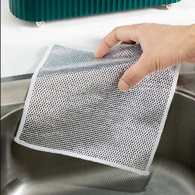 FC Flawless Magic Multipurpose Wire Dish Washing Rags - Heavy-Duty Scrubbing Pads for Kitchen Cleaning, Dishwashing, and Surface Scouring (1)