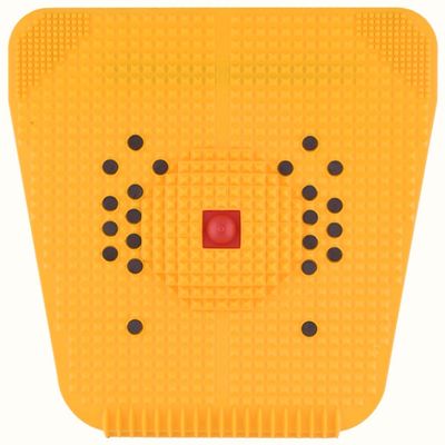 GMAcu Acupressure Magnetic Pyramidal Foot Power Mat Therapy for Stress & Pain Relief, Boost Blood Circulation, Useful for Heel, Knee, Leg, Sciatica, and Health Care Massager Yellow