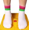 GMAcu Acupressure Magnetic Pyramidal Foot Power Mat  Therapy for Stress & Pain Relief, Boost Blood Circulation, Useful for Heel, Knee, Leg, Sciatica, and Health Care Massager  Yellow view 2
