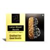 Baker's Studio Lemon Almond Biscotti 200gm - No Maida & No Sugar | Thin, Crispy Biscuits with Lemon Zest & Almonds | Naturally Sweetened with Jaggery | Made with Jowari Flour & Milk Solids view 1