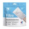 FILTRA Disposable Wet Wash Gloves | Body Wipes | Bathing Gloves | Bed Bath Wipes | Bathing Wipes Pre-Moistened | 3 x Re-Sealable Zip Lock Pouches of 10 Gloves (3 Packs of 10 Gloves) view 2