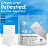 FILTRA Disposable Wet Wash Gloves | Body Wipes | Bathing Gloves | Bed Bath Wipes | Bathing Wipes Pre-Moistened | 3 x Re-Sealable Zip Lock Pouches of 10 Gloves (3 Packs of 10 Gloves) view 3