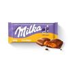 Milka Caramel Chocolate Bar 100% Alpine Milk Pack of 2x100g (Imported Switzerland) view 2