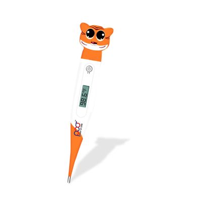 POCT Tiger Digital Thermometer with Soft Tip for Kids & Adults Oral, Underarm Use