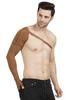 Dermapress Medical Compression Arm Sleeve with shoulder strap amd Palm | HIGH COMPRESSION | COTTON | Post Liposuction and BURN Support | Lymphedema (Brown, 4XL) view 3