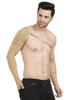 Dermapress Medical Compression Arm Sleeve with shoulder strap amd Palm | HIGH COMPRESSION | COTTON | Post Liposuction and BURN Support | Lymphedema (Beige, 4XL) view 3