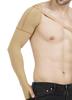 Dermapress Medical Compression Arm Sleeve with shoulder strap amd Palm | HIGH COMPRESSION | COTTON | Post Liposuction and BURN Support | Lymphedema (Beige, S) view 4