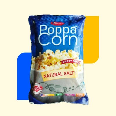 POPPACORN Instant Popcorn Party Pack Popcorn 350gm Pack of 1 (350g, Natural Salty)