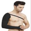 Dermapress Medical Compression Arm Sleeve with shoulder strap amd Palm | HIGH COMPRESSION | COTTON | Post Liposuction and BURN Support | Lymphedema (Black, 3XL) view 1