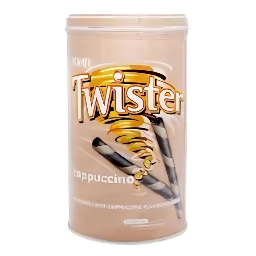 Delfi Twister Cappuccino Cream Covered With Crispy Wafers Filled With a Smooth Cappuccino Cream 320g (Imported Malaysia)