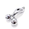 3D Massager Manual Roller 360 Rotate for Skin Lifting Wrinkle Remover Facial Massage (Silver) view 1