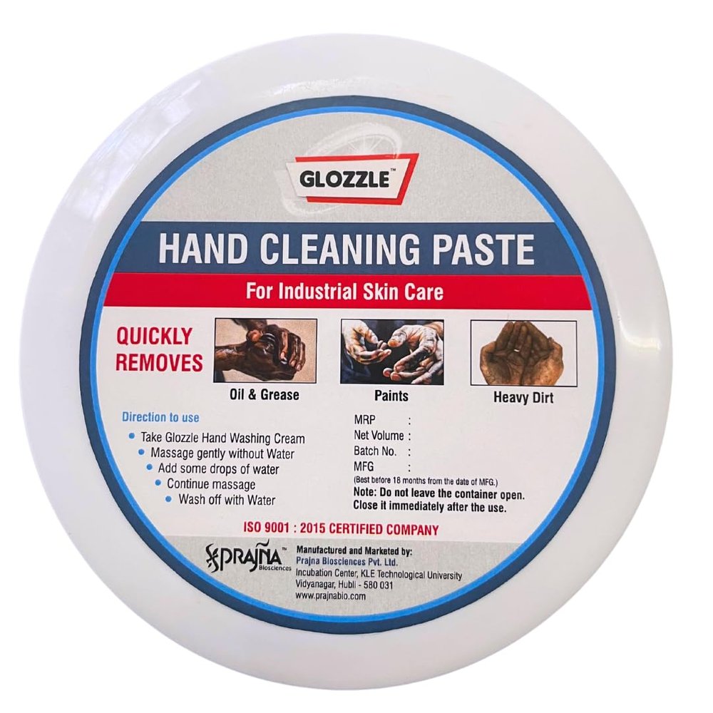 Glozzle Industrial Hand Cleaning Paste_ Powerful Grease & Stain Remover Hydrating & Moisturising Formula Effective & Gentle Cleansing 200 Grams