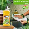 Cllean Eazy Lemon Flavoured Dishwash Liquid Gel | Tough Grease Removal & Natural Fragrance | Utensil Grease Cleaner Infused with The Power of Lemon (5 Ltr) view 2