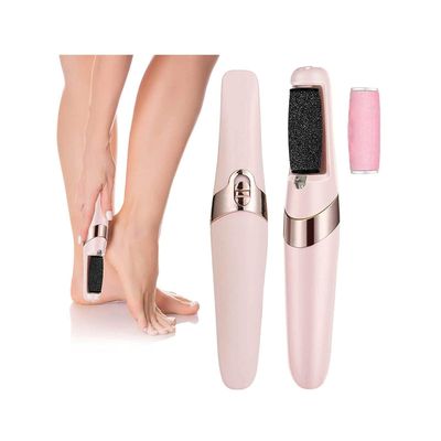 AJIGNA MART Flawless Pedi Electronic Pedicure Tool Cordless Rechargeable Callus Dead Skin Remover Polishing Wand with Roller Heads