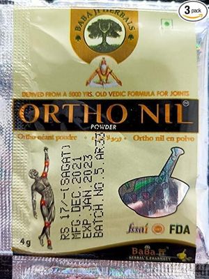 FULPOT Ortho Nil Powder for Joint Pain Body Pain Muscle, Pain Powder 98 pouch