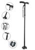 CUZWAVE Walking Stick with LED Light Aluminum Alloy Professional Folding Cane for Old Gentleman Adjustable Canes and Sticks Collapsible Rubber Feet Men and Women (Black) view 1