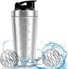 BOTAKI TUKA Stainless Steel Protein Shaker Gym Bottle - 750ml | Silver | 100% Leakproof Design with Knob - Ideal for Pre-Post Workout Hydration, Ideal For Protein (Silver) view 1