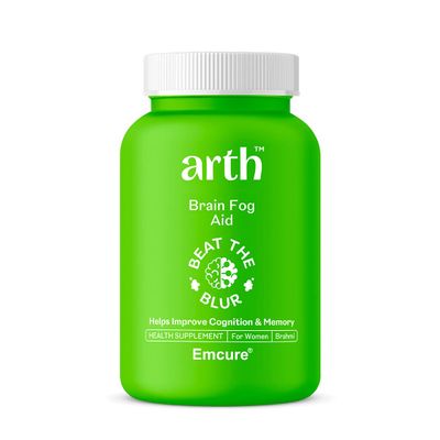 Arth Brahmi Capsules for Memory, Focus, Concentration & Brain Fog Support - 30 Capsules for Men & Women | Bacopa Monnieri Supplement | Enhanced Absorption for Mental Clarity, Alertness & Positive Mood