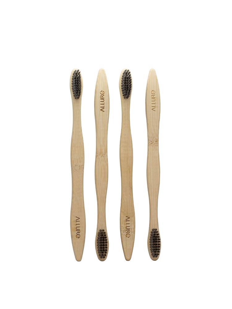 Allure Bamboo Toothbrush Charcoal - OT-01-PACK4